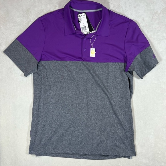 NWT Large Adidas Men's Purple UPF 50 Ultimate 365 All Day 2.0 Golf Polo Shirt - Picture 1 of 11